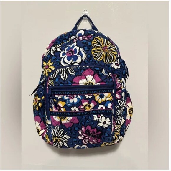 Vera Bradley Quilted Campus Backpack African Violet